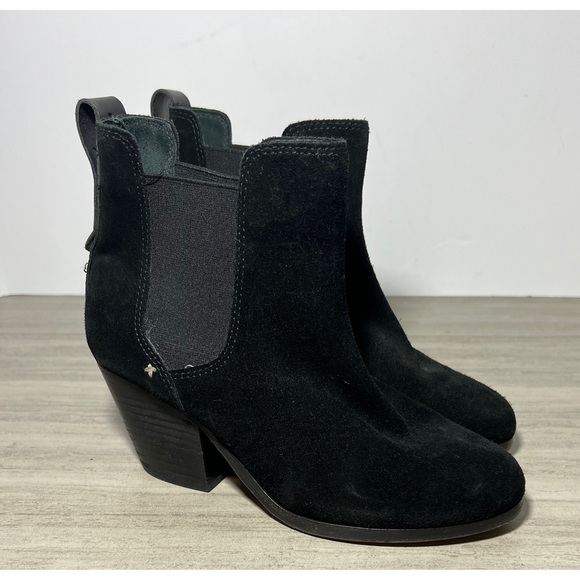 Rag & Bone Devon Boots Black Suede - Picture 2 of 8